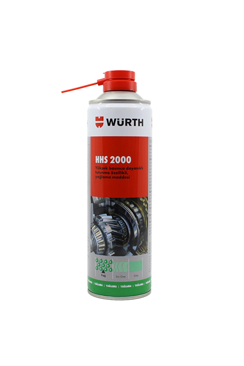 Würth Hhs 2000 Sıvı Gres Tutunma Özellikli Yağlayıcı 500 Ml