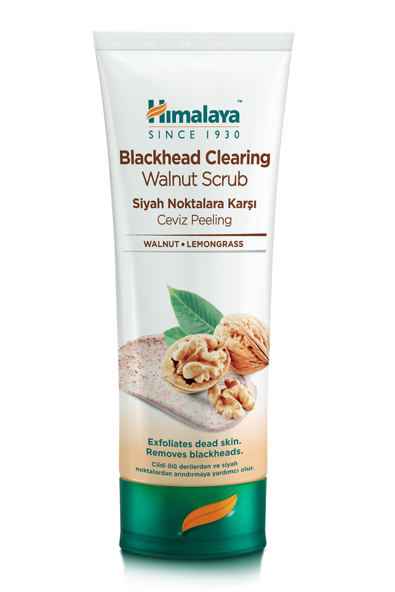 Himalaya Since 1930 Siyah Nokta Karşıtı Yüz Temizleyici Peeling Scrub 75 ml | Ceviz, Limon Otu | Tüm Ciltler