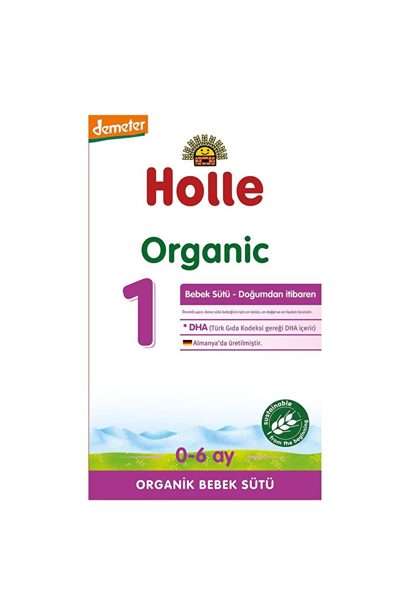 Holle 1 Organik Bebek Sütü 400 gr 0-6 Ay NO COLOR 1