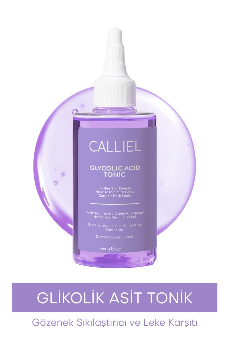 CALLİEL Leke Karşıtı Gözenek Sıkılaştırıcı Glikolik Asit Tonik 200 Ml