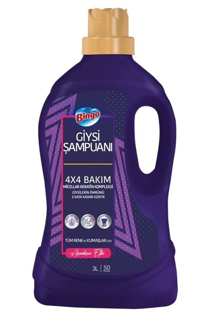 Bingo Giysi Şampuanı Arındırıcı Etki 4 L