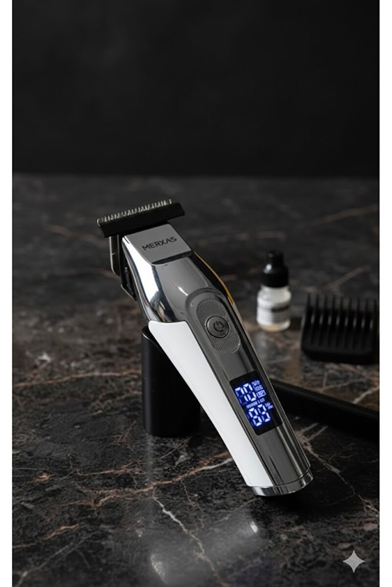 Merxas Profesyonel Sakal Ense Tıraş Makinesi (0.1mm - Sıfıra En Yakın)
