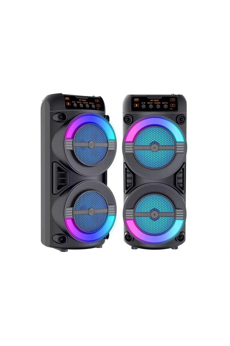 Yenimiyeni Çift Hoparlörlü Usb Hafıza Kart Özellikli Bluetooth Taşınabilir Ses Sistemi Bluetooth Hoparlör