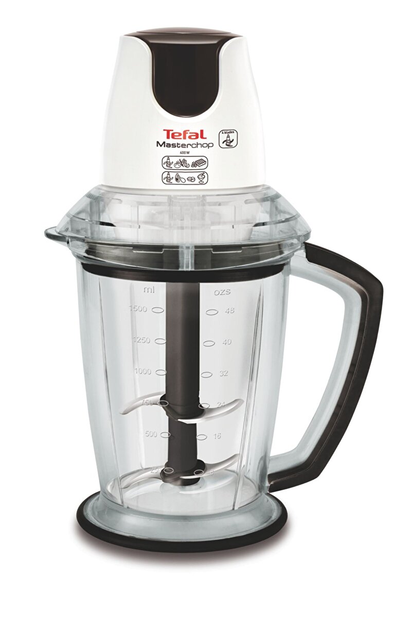 TEFAL MasterChop Powelix Maxi 500 Watt 4 Bıçaklı Doğrayıcı Rondo [Beyaz] - 1500637071