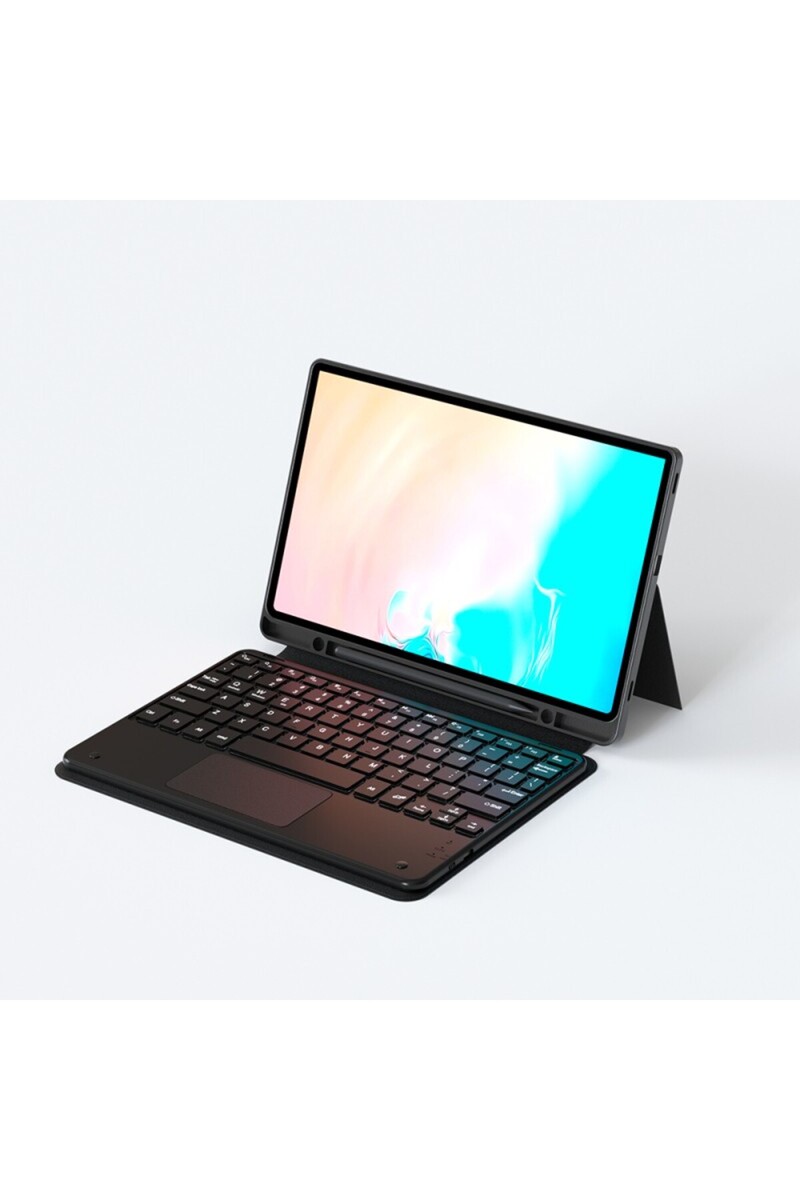 Başkenttekno Samsung Galaxy Tab S9 Ultra SM-X910 Border Keyboard Bluetooh Bağlantılı Standlı Klavyeli Tablet Kılı
