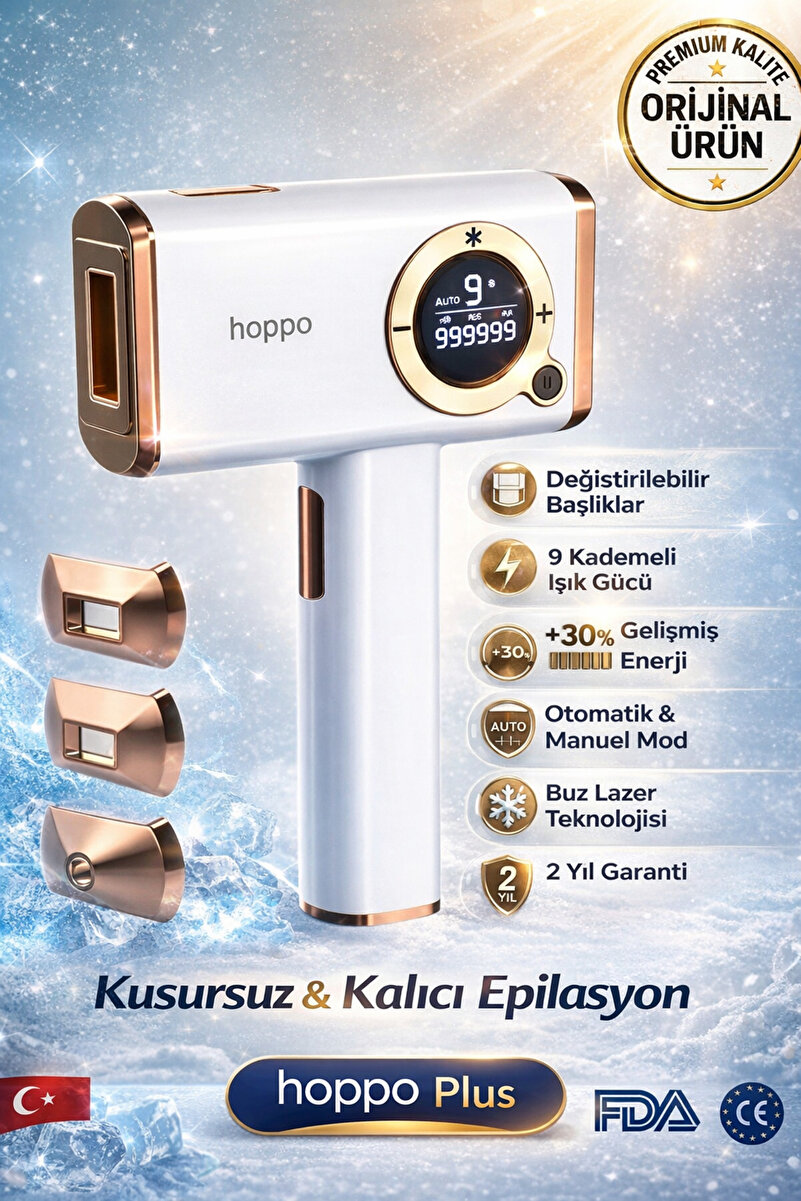 hoppo Ipl Buz Lazer Epilasyon Cihazı Plus 999.999 Flas Atım