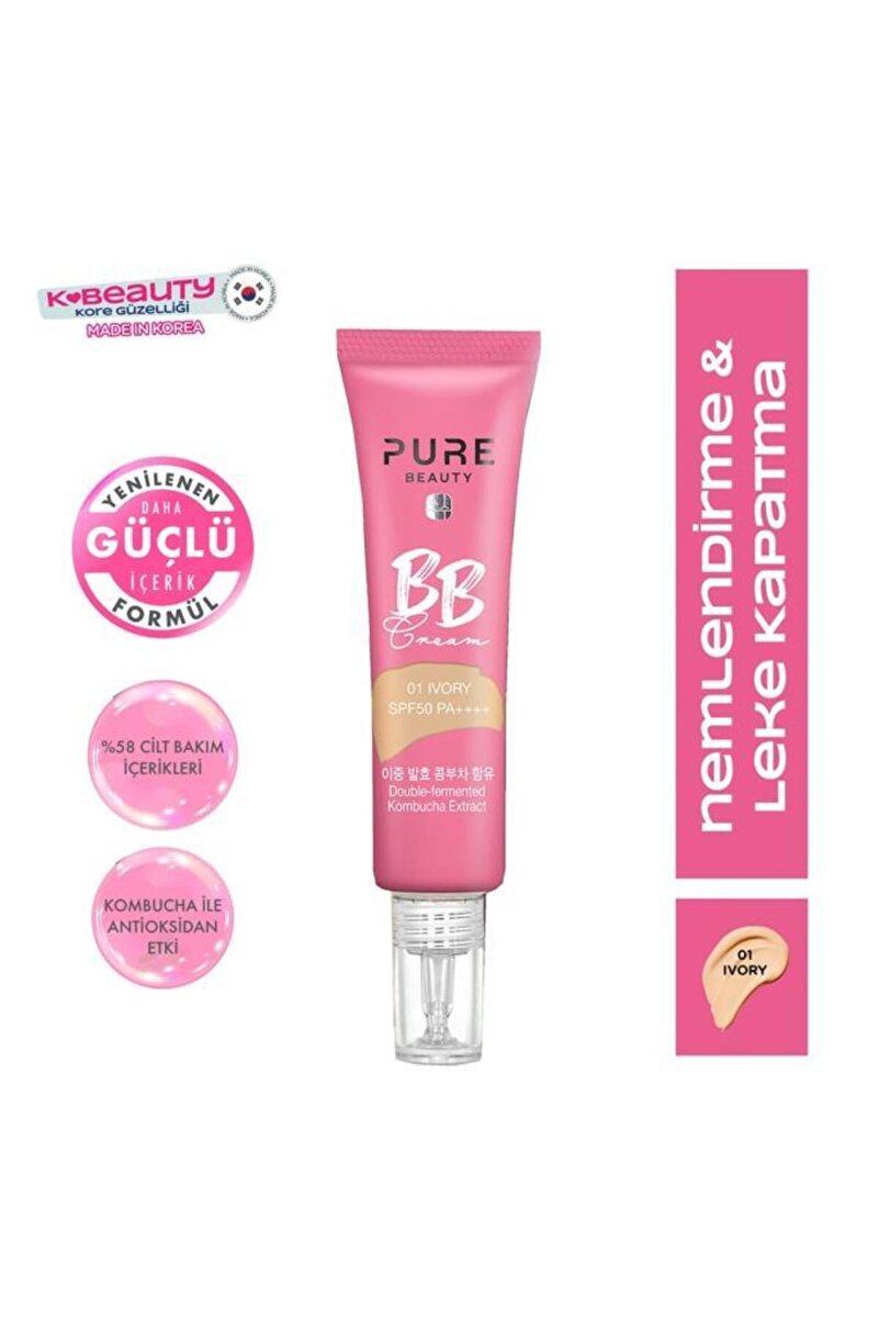 PURE BEAUTY BB Krem SPF50 PA++++ Ivory 30 ml