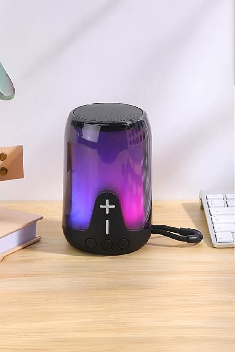 Piranha 7835 Led RGB Kablosuz Bluetooth Hoparlör| USB & TF Kart Girişli | LED Işıklı Taşınabilir Ses