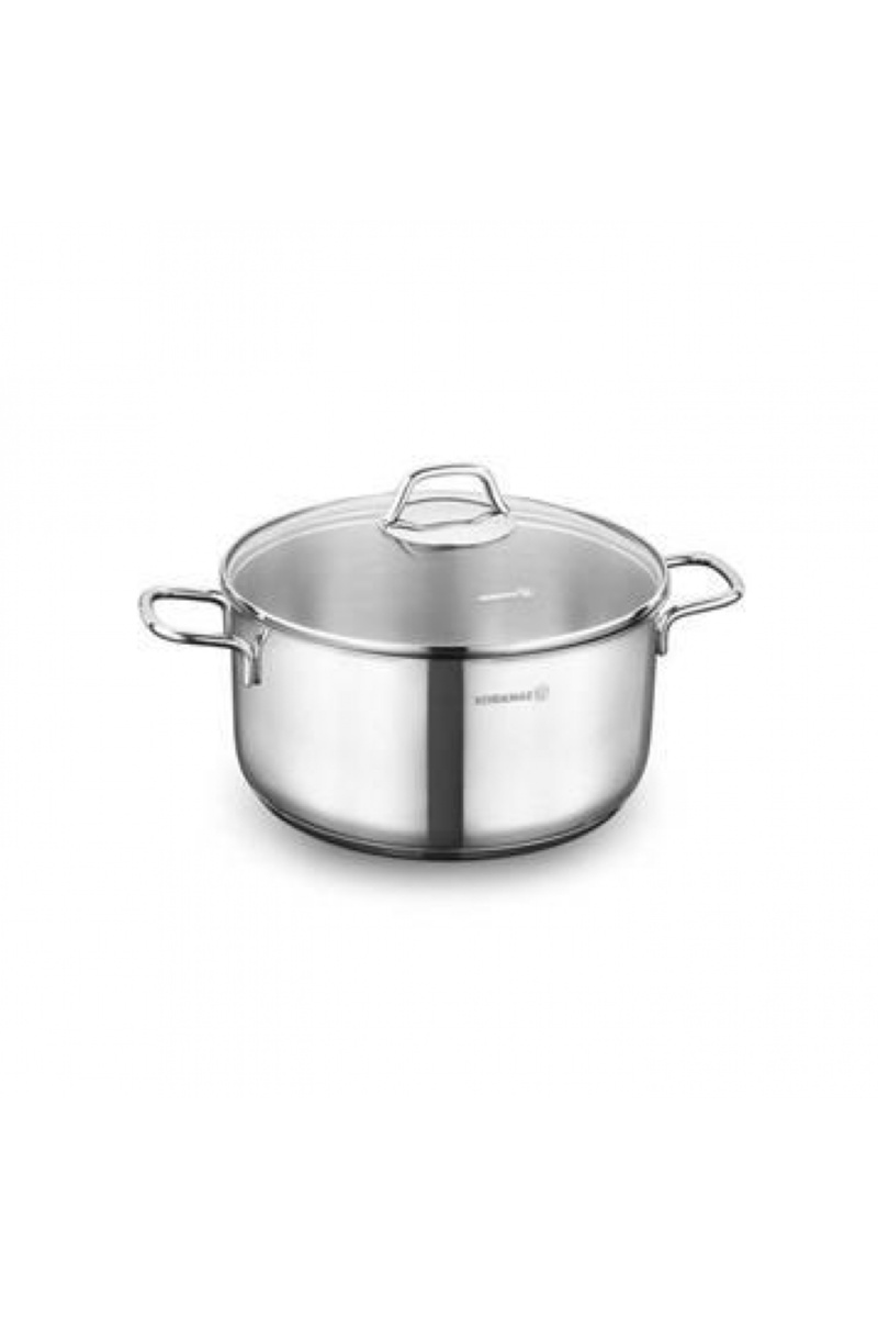 KORKMAZ KOR A1657 Perla Derin Çelik Tencere 5.5 L 24x12 cm