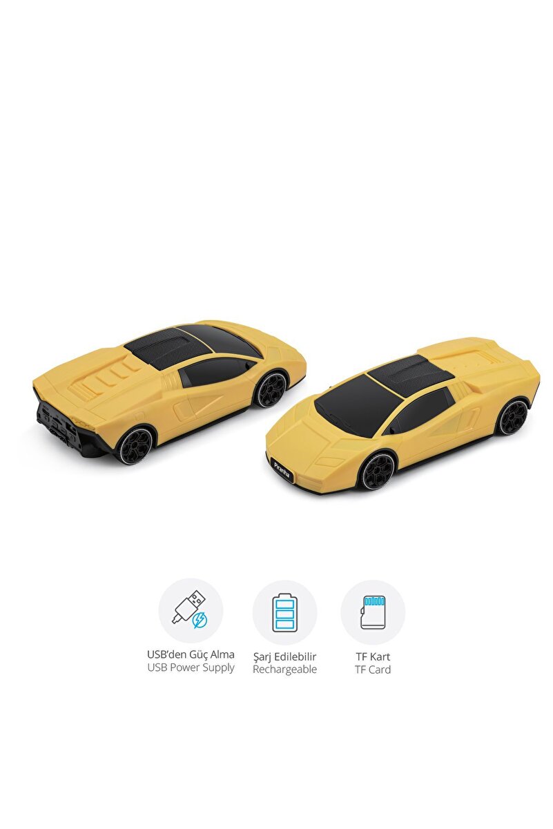 Piranha 7846 Kablosuz Bluetooth Hoparlör | Bluetooth v5.3 | USB & TF Kart Girişli | Şarj Edilebilir