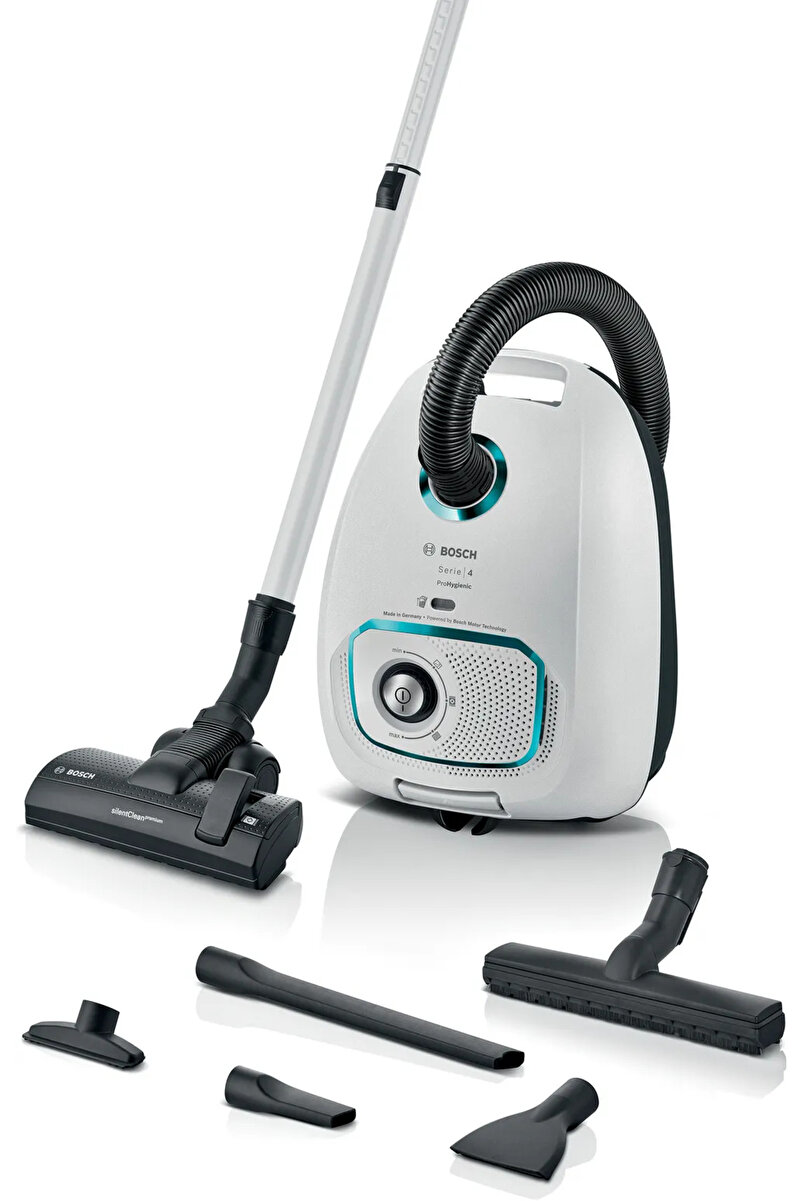 Bosch BGL41HYG2H Serie 4 ProHygienic Toz Torbalı Elektrikli Süpürge Beyaz