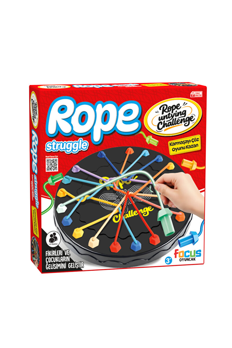 Espri Toys ROPE STRUGGLE KARMAŞAYI ÇÖZ OYUNU KAZAN LASTİK GEÇİRME ZEKA KUTU OYUNU