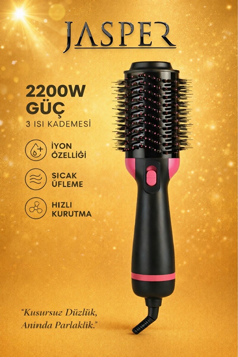 JASPER Saç Şekillendirici Ve Saç Düzleştirici 2200W Fön Tarağı