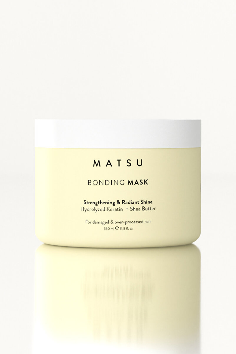 MATSU Bonding Keratin & Shea Butter Bağ Yapılandırıcı Saç Maskesi | Yoğun Onarım ve Isı Koruması 350 ml