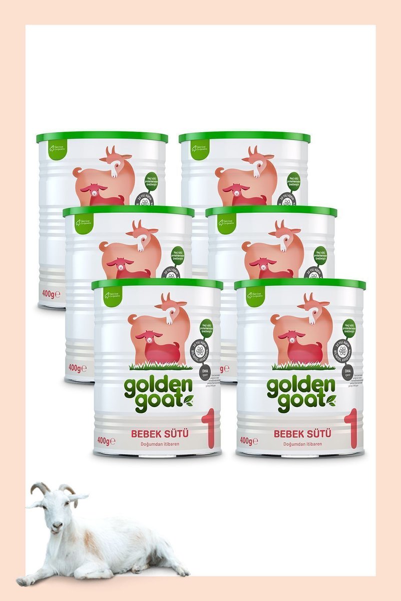 Golden Goat 1 Keçi Bebek Sütü 400 gr x 6 Adet