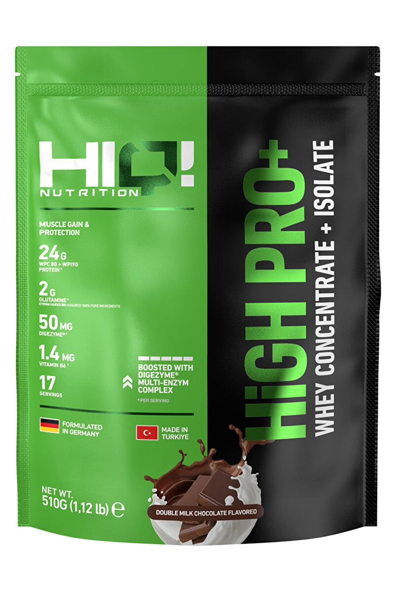 HIQ NUTRITION Hıq Hıgh Pro 510gr Double Mılk Chocolate Flavored