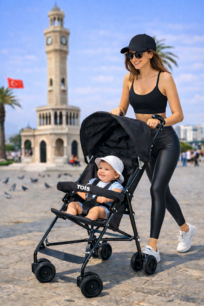 Tois Torino Ön Bariyerli Pratik Baston Bebek Arabası 25Kg Taşıma Kapasiteli