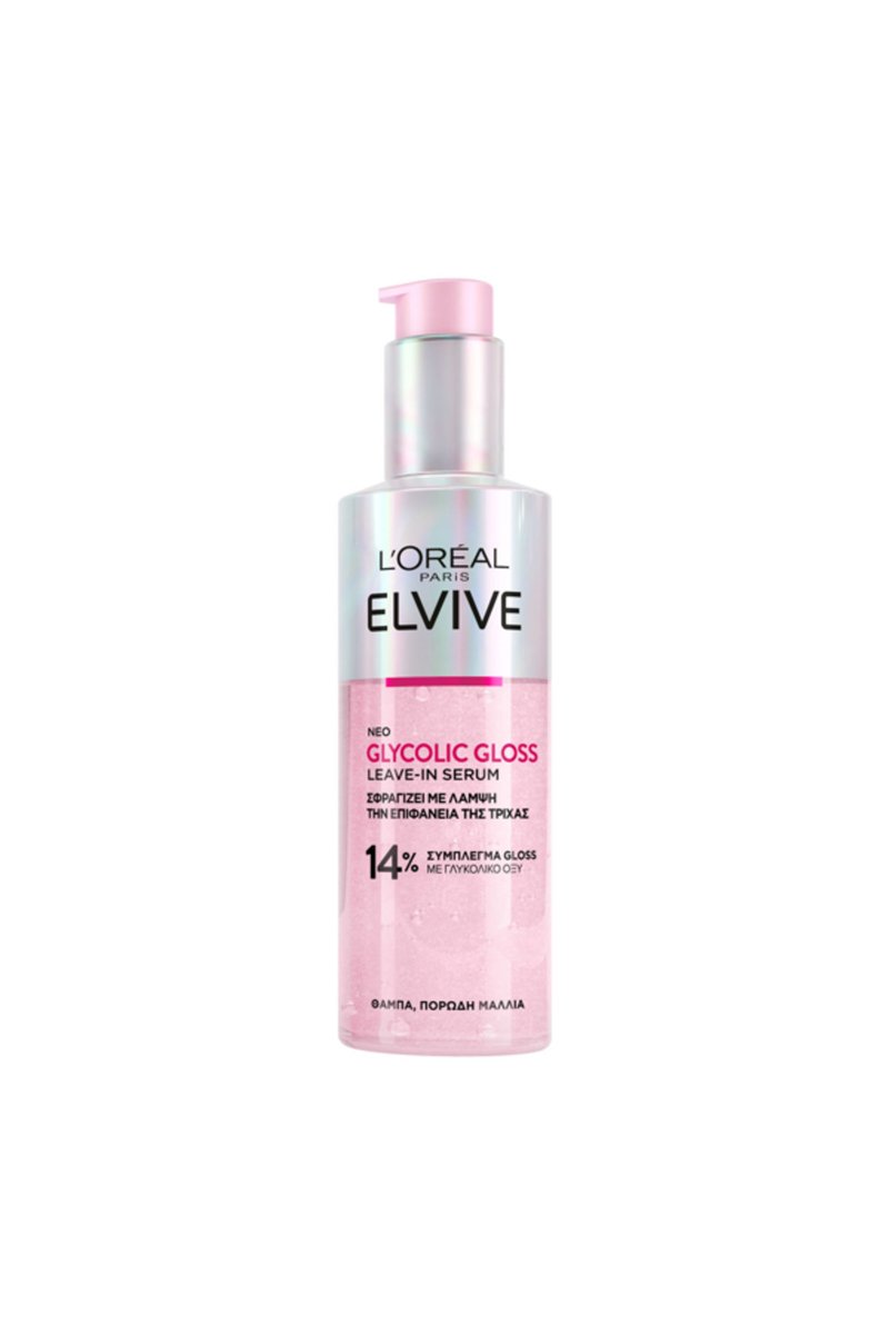 L'Oreal Paris Elvive Glikolik Asitli Parlatıcı Durulanmayan Saç Serumu, Mat Saçlar İçin, 150 ml
