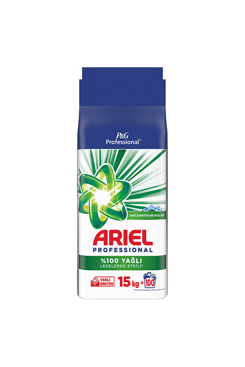 Ariel Profesyonel Oxi Toz Çamaşır Deterjanı Ultra Beyaz 15 Kg 100 Yıkama