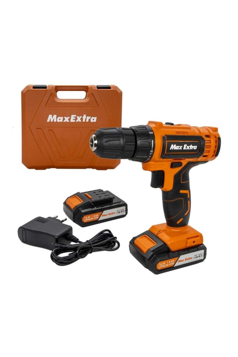 maxextra Max-extra 1455 Şarjlı Maktap 14 Volt Çift Akülü Li-on Pilli Çantalı