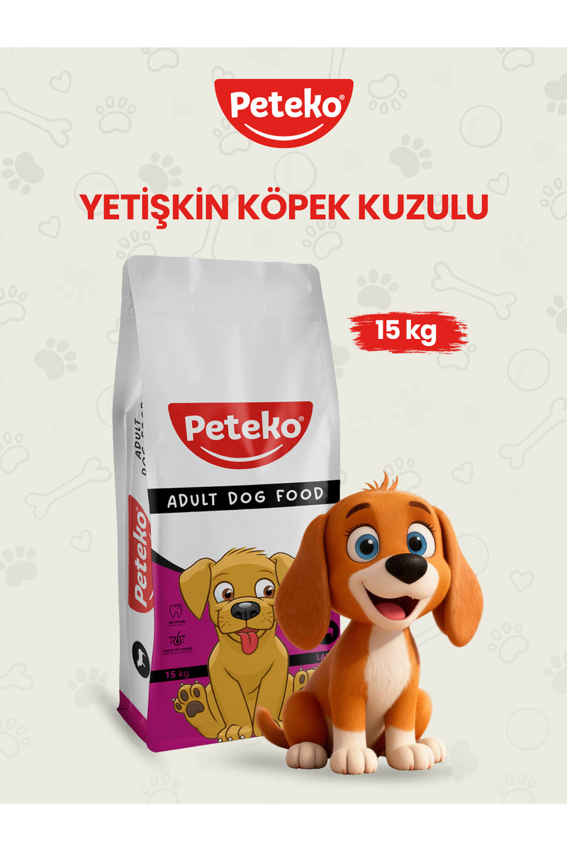 PetEko Yetişkin Kuzulu Köpek Maması 15 Kg