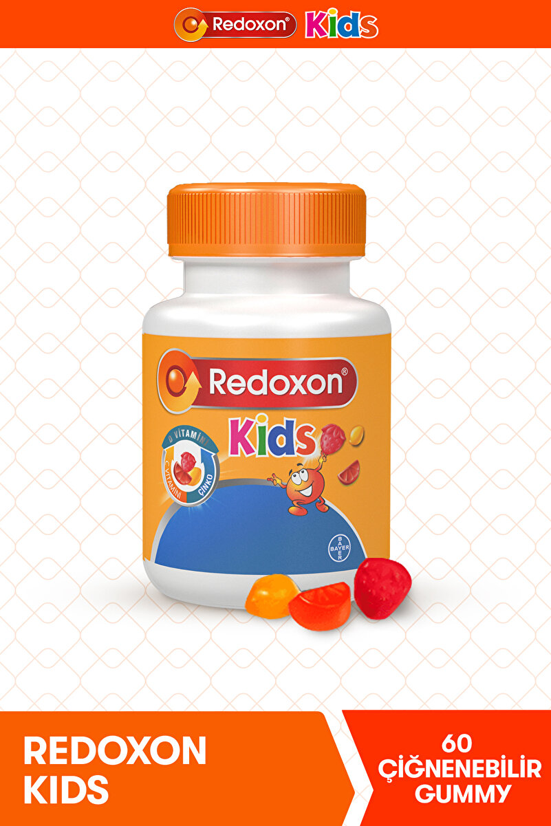Redoxon Kids Çiğnenebilir C Vitamini, D Vitamini ve Çinko Takviye Edici Gıda 60 adet