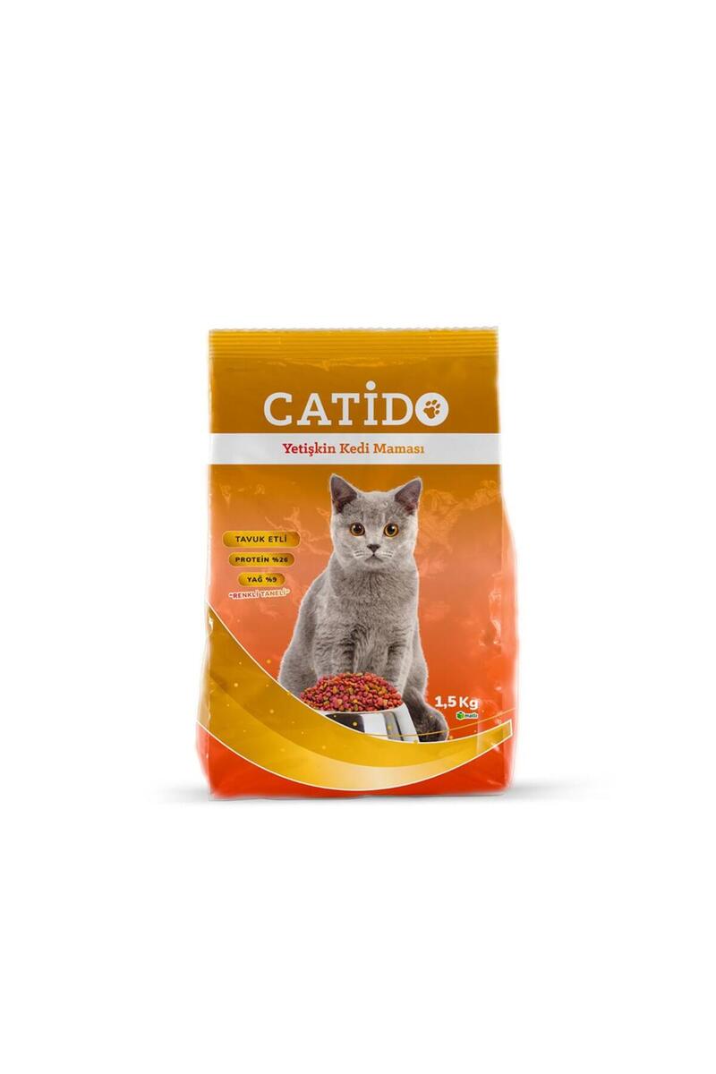 CATİDO Tavuklu Yetişkin Kedi Maması 1.5 KG