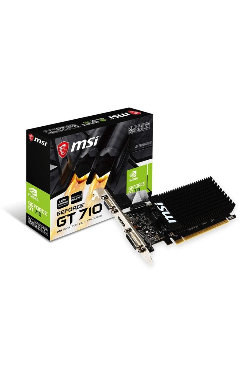 MSI VGA GT 710 2GD3H LP GT710 2GB DDR3 64b DX12 PCIE 3.0 x16 (1xVGA 1xDVI 1xHDMI)