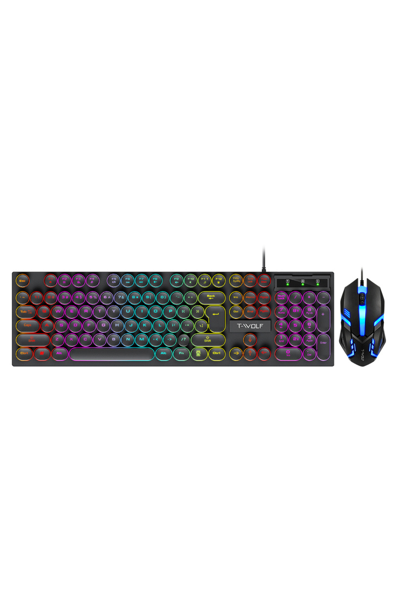 SOMIC Işıklı Q Klavye - Mouse - Rgb Aydınlatmalı Türkçe Klavye