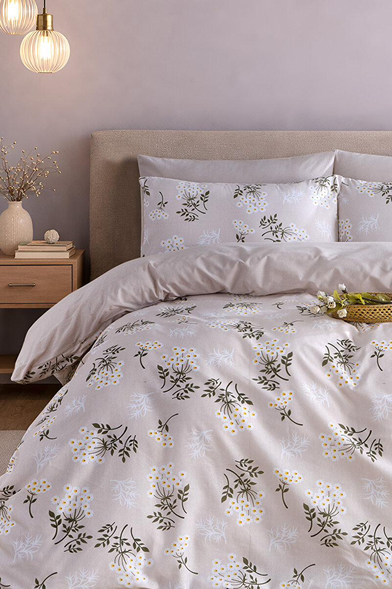 Madame Cotton Lastikli Çarşaflı Nevresim Takımı Çift Kişilik