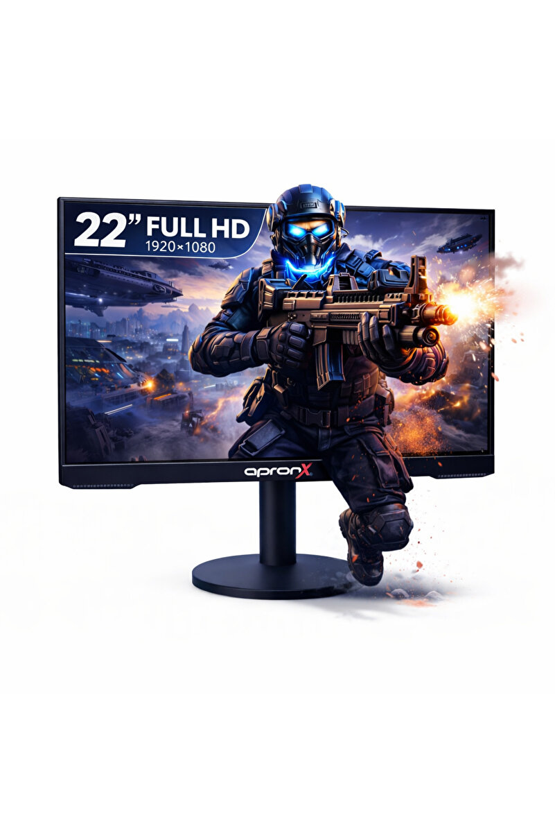 APRONX APX-NW22 22 İnç LED Monitör 1080P VGA HDMI Girişli