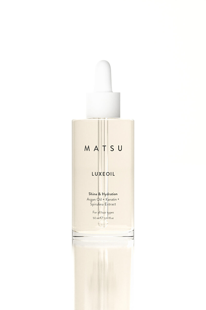 MATSU Luxeoil Argan & Havyar Özlü Besleyici Saç Bakım Yağı | Parlaklık ve Nem 50 ml