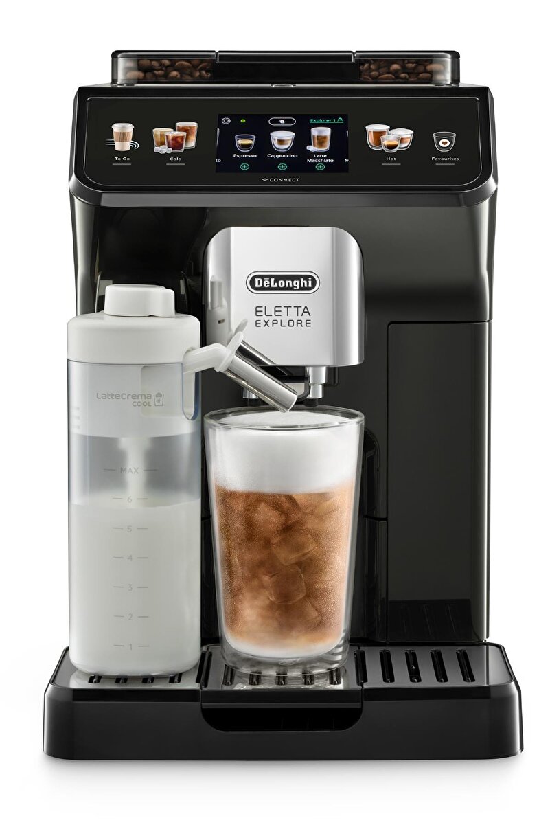 DELONGHİ ELETTA EXPLORE ECAM450.65.G Tam Otomatik Espresso Kahve Makinesi , 50 + farklı içecek, Soğuk Kahve