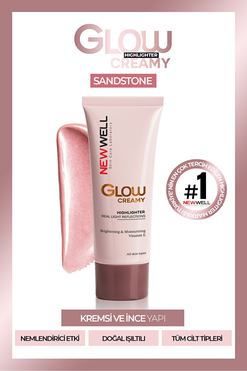 New Well Glow Creamy Highlighter Doğal Işıltılı Krem Aydınlatıcı 30 ML Sandstone 04