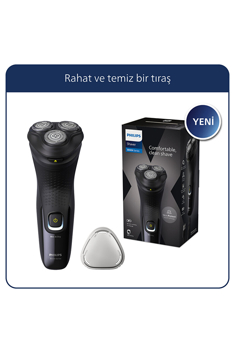 Philips 3000xserisi Tıraş Makinesi X3021/00,sinekkaydı Tıraş,ıslak Ve Kuru Kullanım,hassas Düzeltici