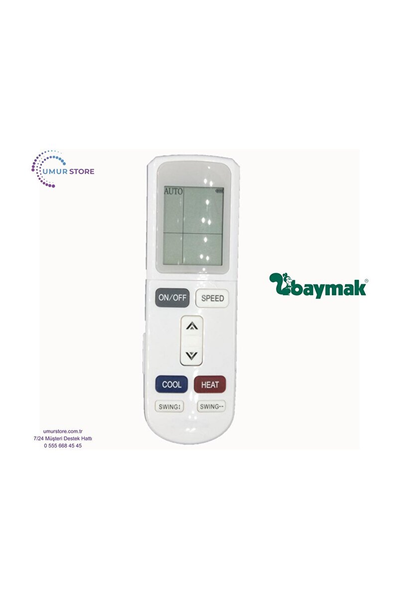 Herz Baymak Elegant Plus UV 18 Uyumlu Klima Kumandası-ECO