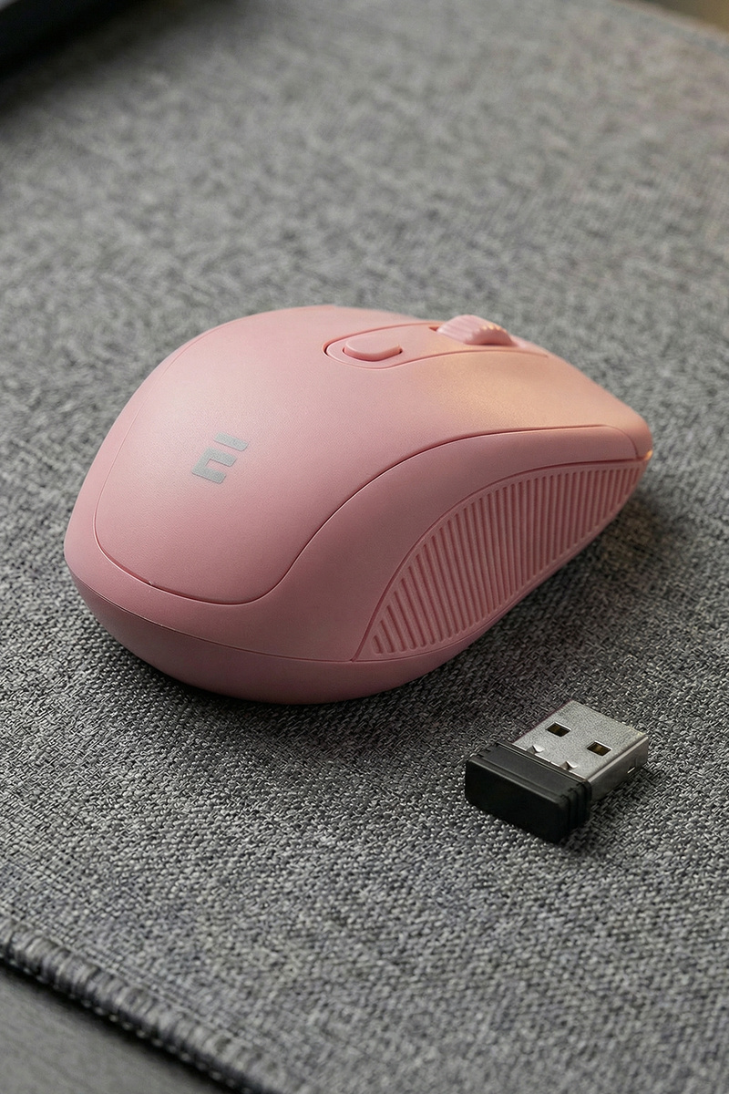Everest Rose Gold 4d Optik Süper Sessiz Aalkalin Pil Kablosuz Usb Alıcılı Mouse
