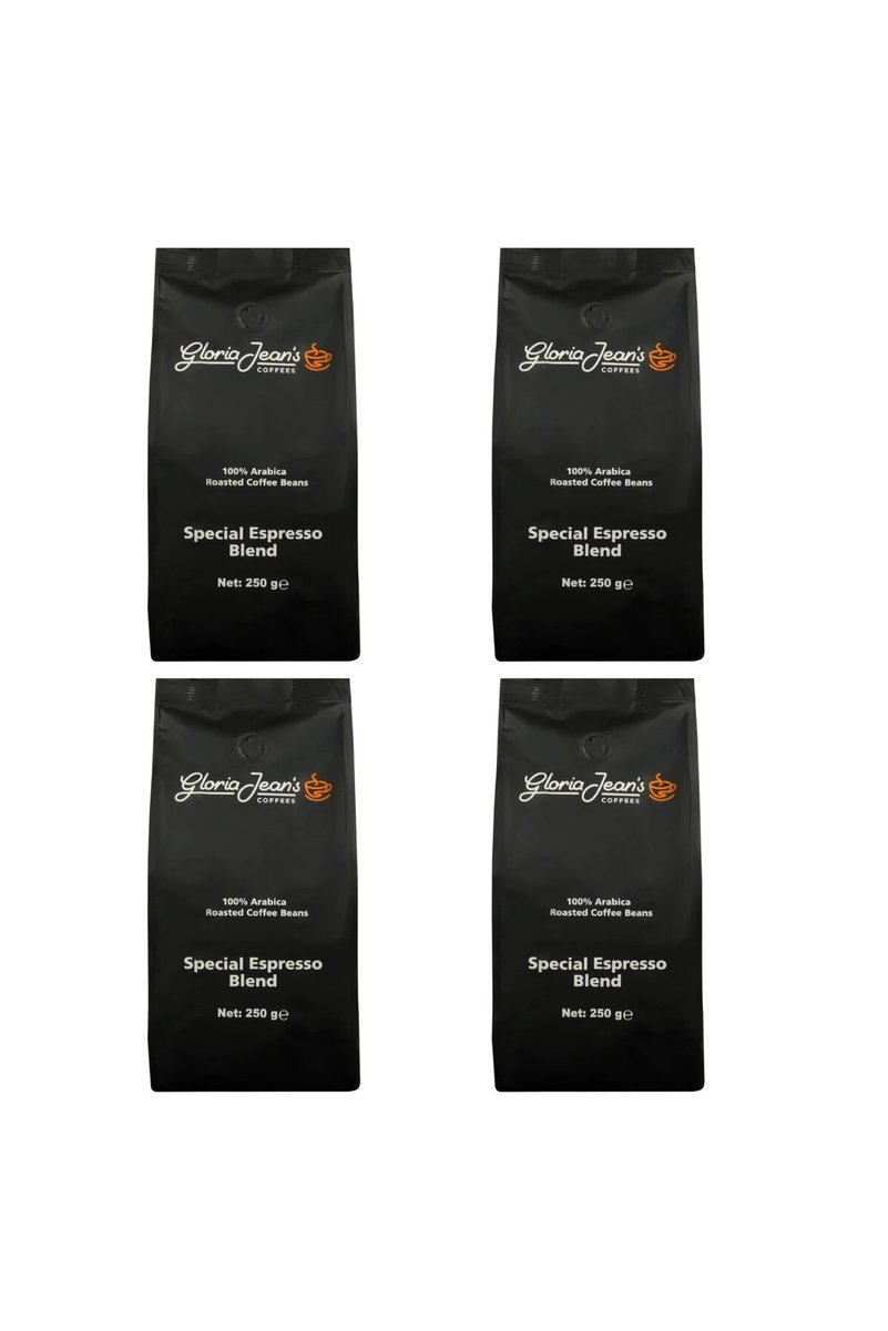 Gloria Jean's Coffees Gloria Jean's Special Espresso Blend Çekirdek Kahve 250 Gr 4'lü Paket