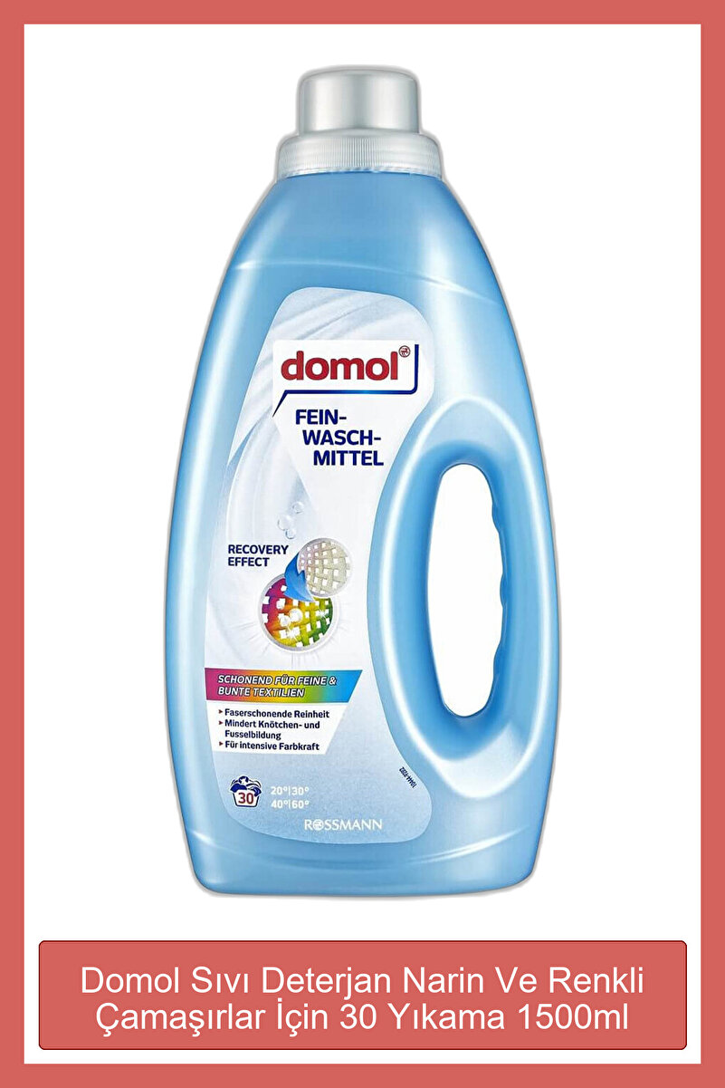 DOMOL Sıvı Deterjan Narin Ve Renkli Çamaşırlar İçin 30 Yıkama 1500ml