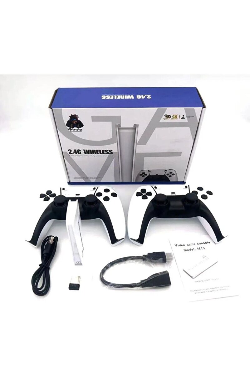 mobixom 4K Game Stick Pro Oyun Konsolu | 20.000 Oyun Yüklü | 2 Adet Kablosuz Oyun Kolu | HDMI TV Uyumlu Retro Oyun Seti