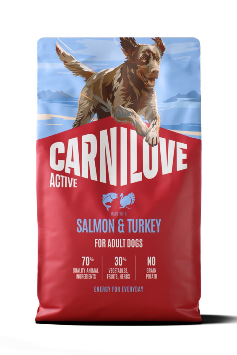 Carnilove ACTIVE Tahılsız Yetişkin Köpekler İçin Somon & Hindi Etli Kuru Mama 1,5 kg
