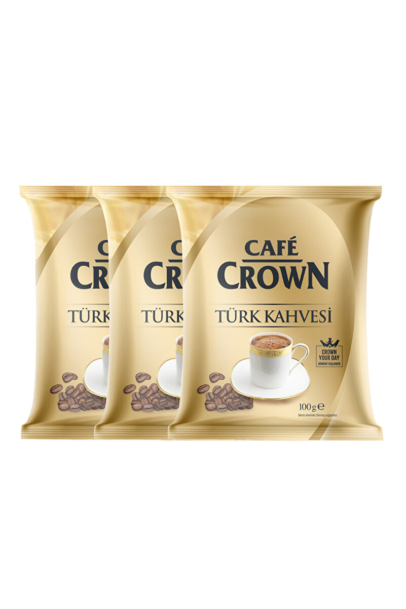 Cafe Crown Türk Kahvesi 100 gr 3'lü Paket