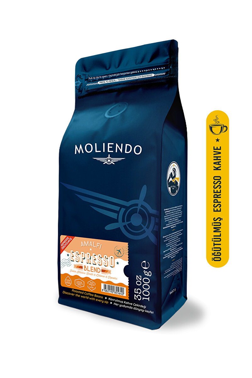 Moliendo Finest Coffee Amalfi Espresso Blend Kahve (Öğütülmüş Espresso Kahve)  1000 g