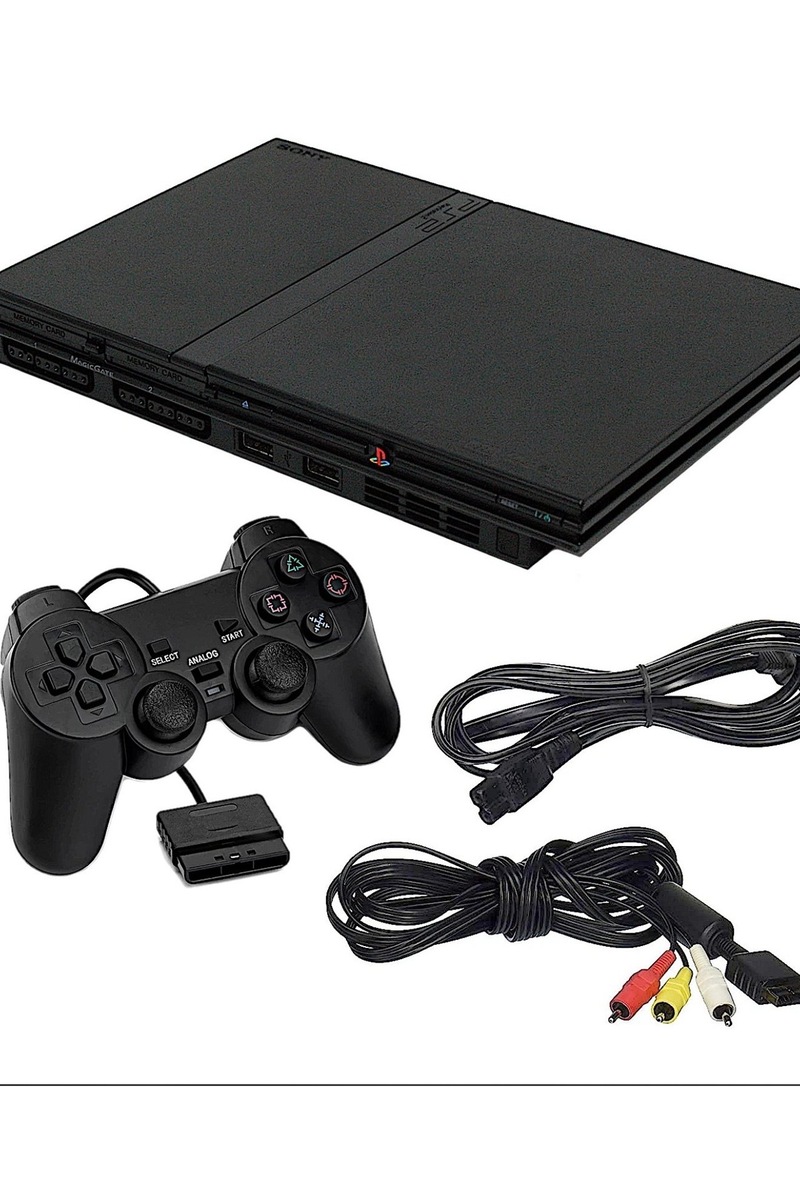 EA ps2 playstation 2 konsol çipli makina + kol + 5 adet oyun gta pes vs..