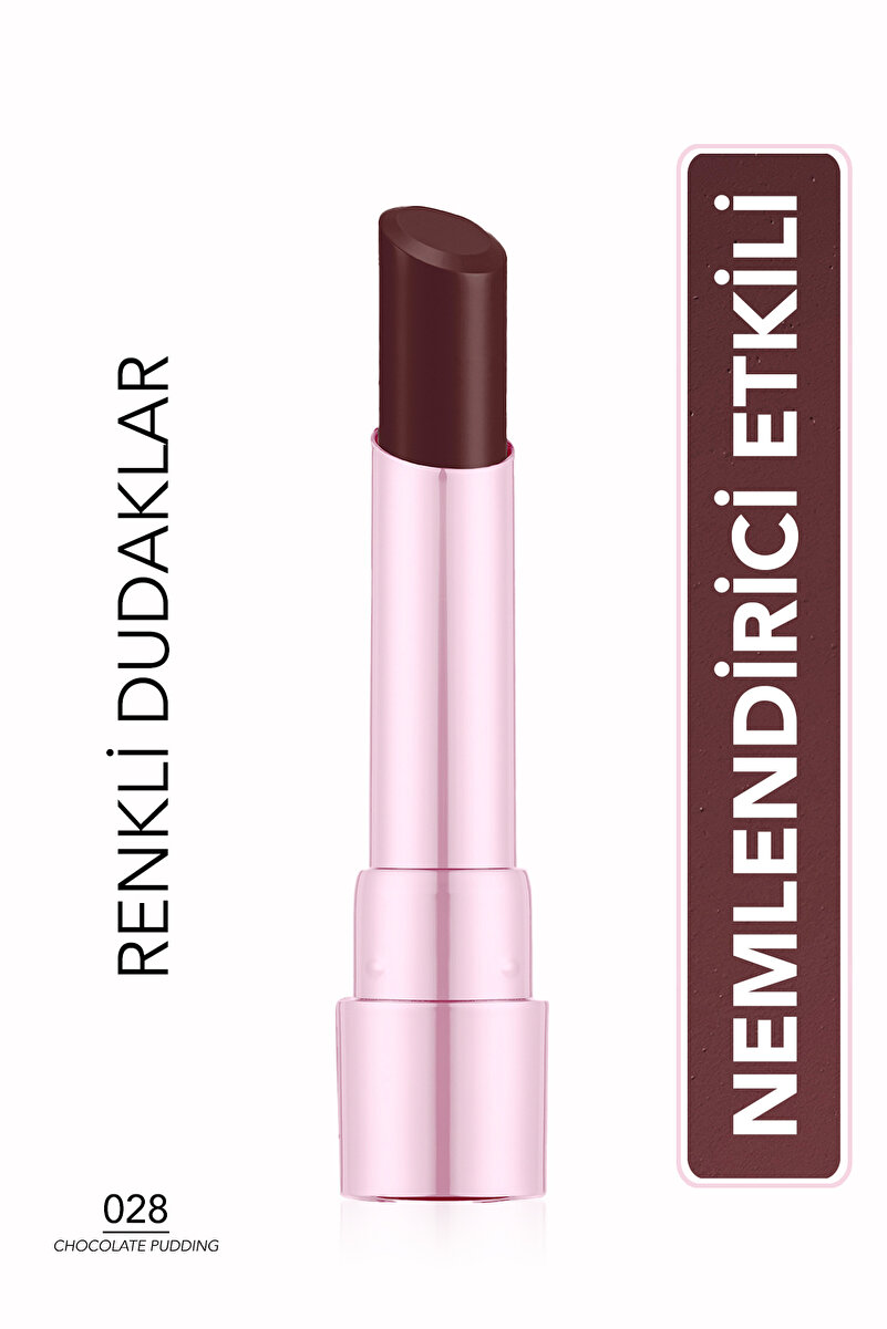 Flormar Sheer Up Sweet Escape Yarı Transparan & Parlak Bitişli Nemlendirici Ruj - 028 Chocolote Pudding - 8682536121392
