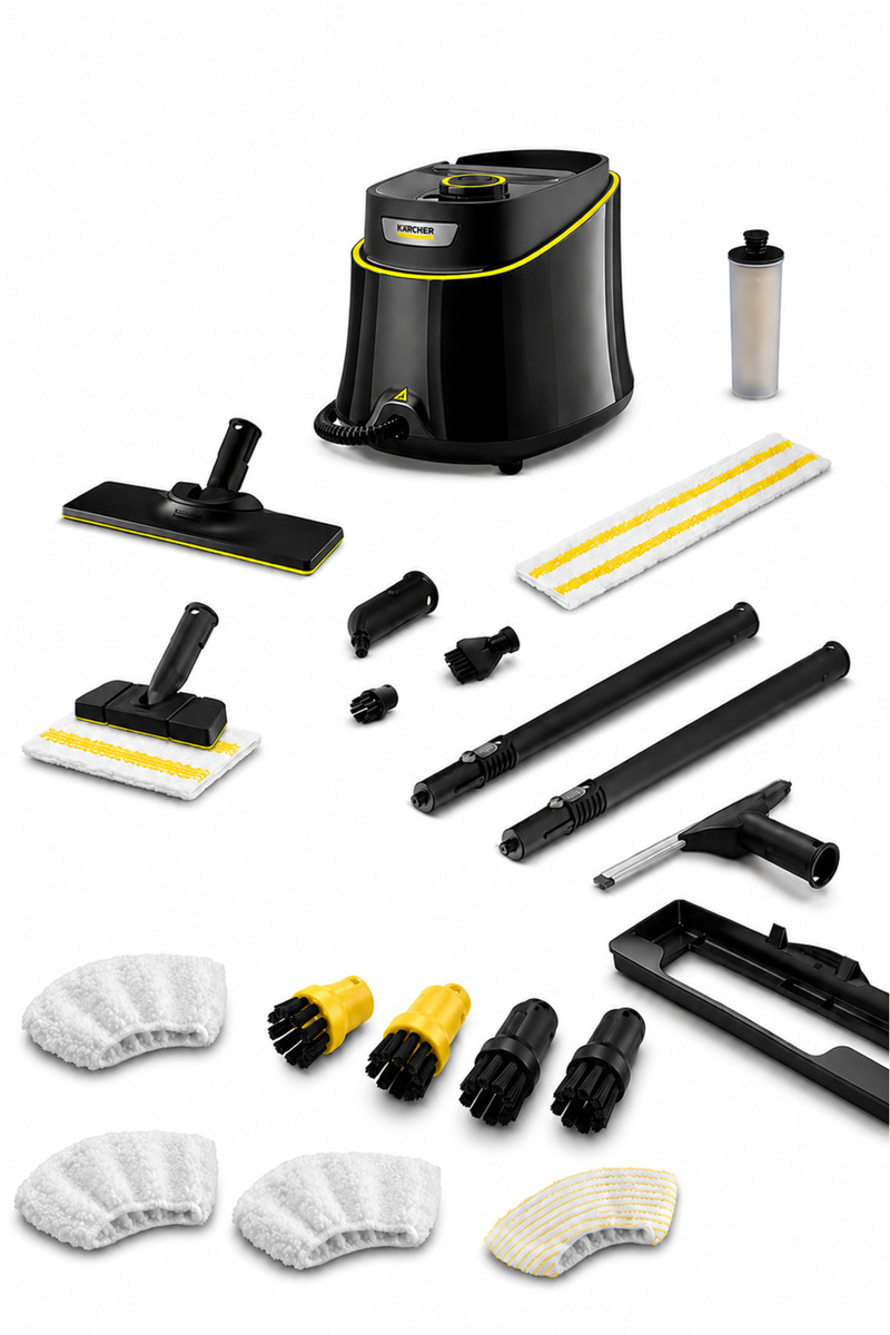 Karcher Sc 3 Deluxe Easyfix Plus Set 1900W 3.5 Bar Hızlı Isınan Buharlı Temizlik Makinesi - LED Göstergeli Kireç Çözücü Kartuşlu Kesintisiz Temizlik Imkanı-Kimyasalsız %99.99 Bakteri Öldürücü Etkili