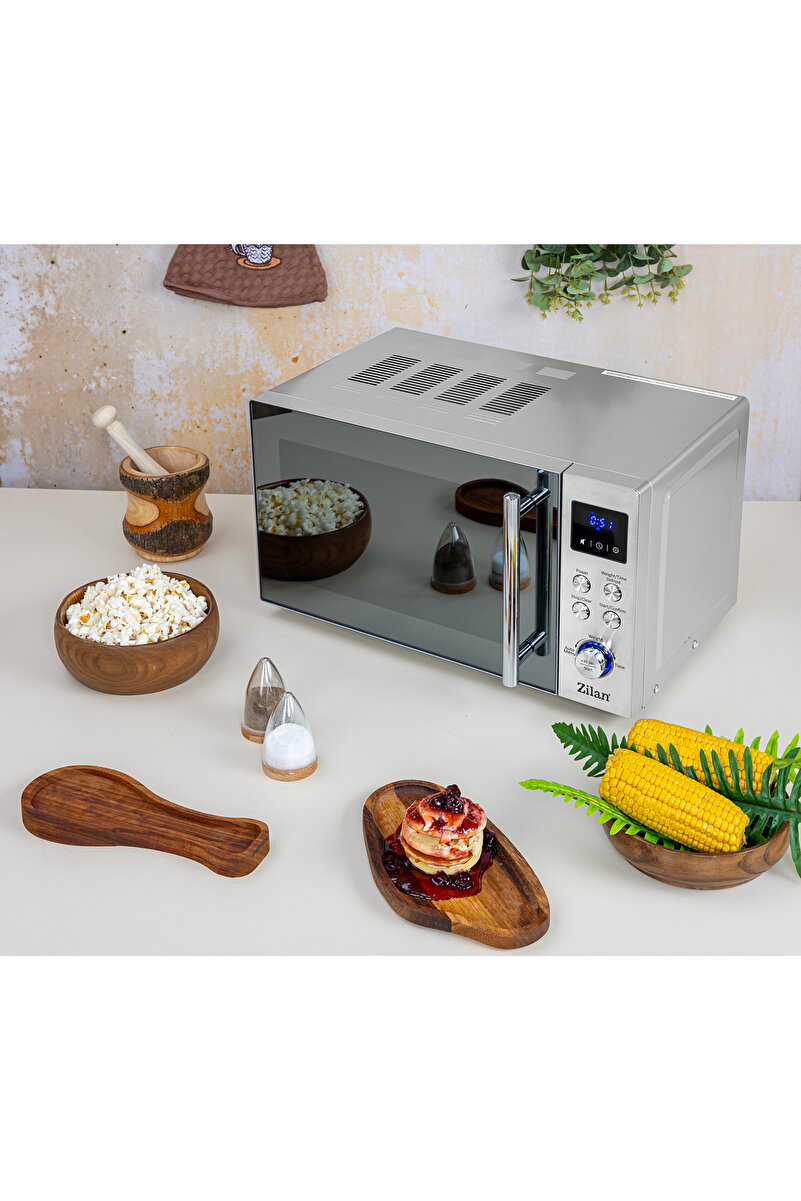 Zilan Zln1238 | Dijital Mikrodalga Fırın | 20l | 700w | 6 Kademeli | Buz Çözme | Paslanmaz Çelik