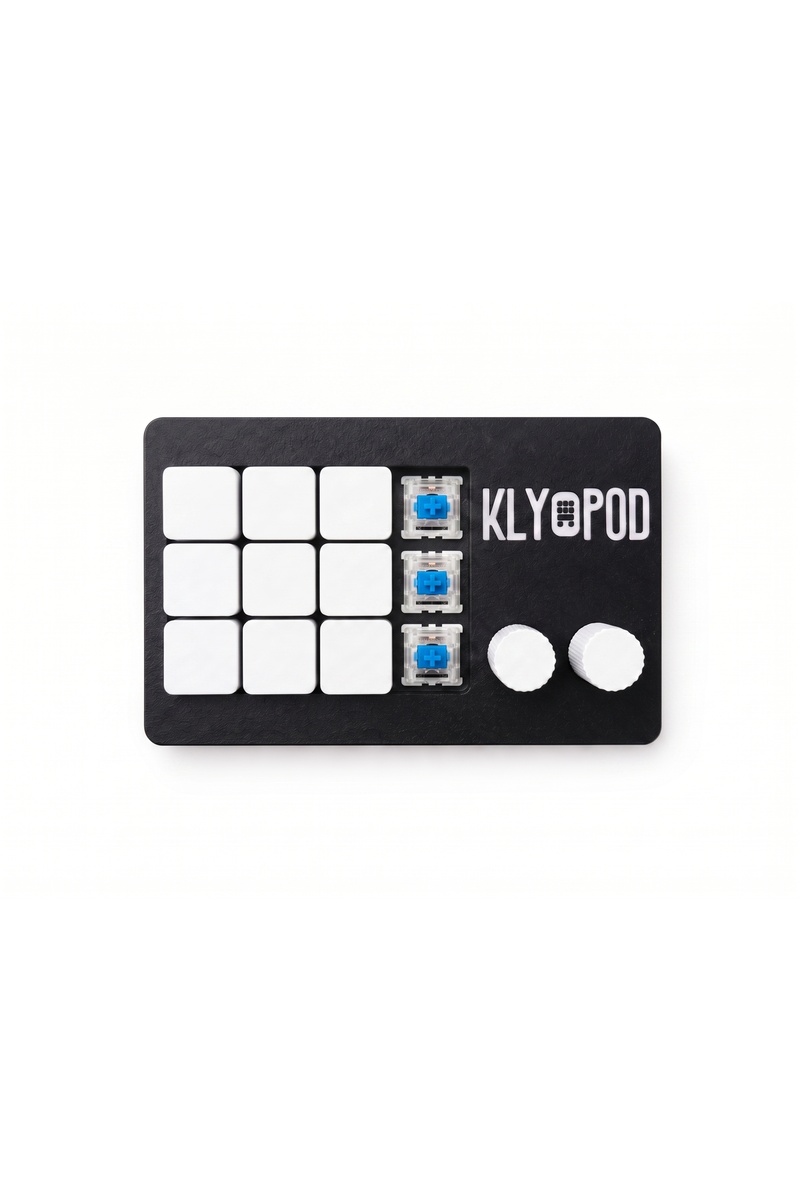 KLYPOD Stream Deck MP12 12 Makro Tuş 2 Döndürebilir Tuş OBS,Twitch,Kick