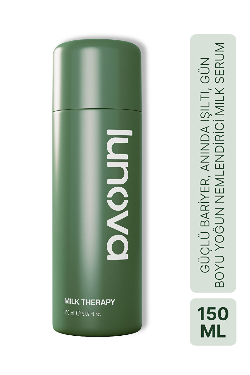 Lunova Milk Therapy Serum 150 ML | Yoğun Nem, Bariyer Güçlendirme, Makyaj Bazı Serum