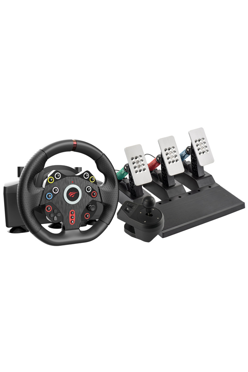 Havit Gamenote RW001 270 Titreşimli 3 Pedallı Vitesli PC, PS4, XBOX1 Uyumlu Gaming Oyuncu Direksiyon Seti
